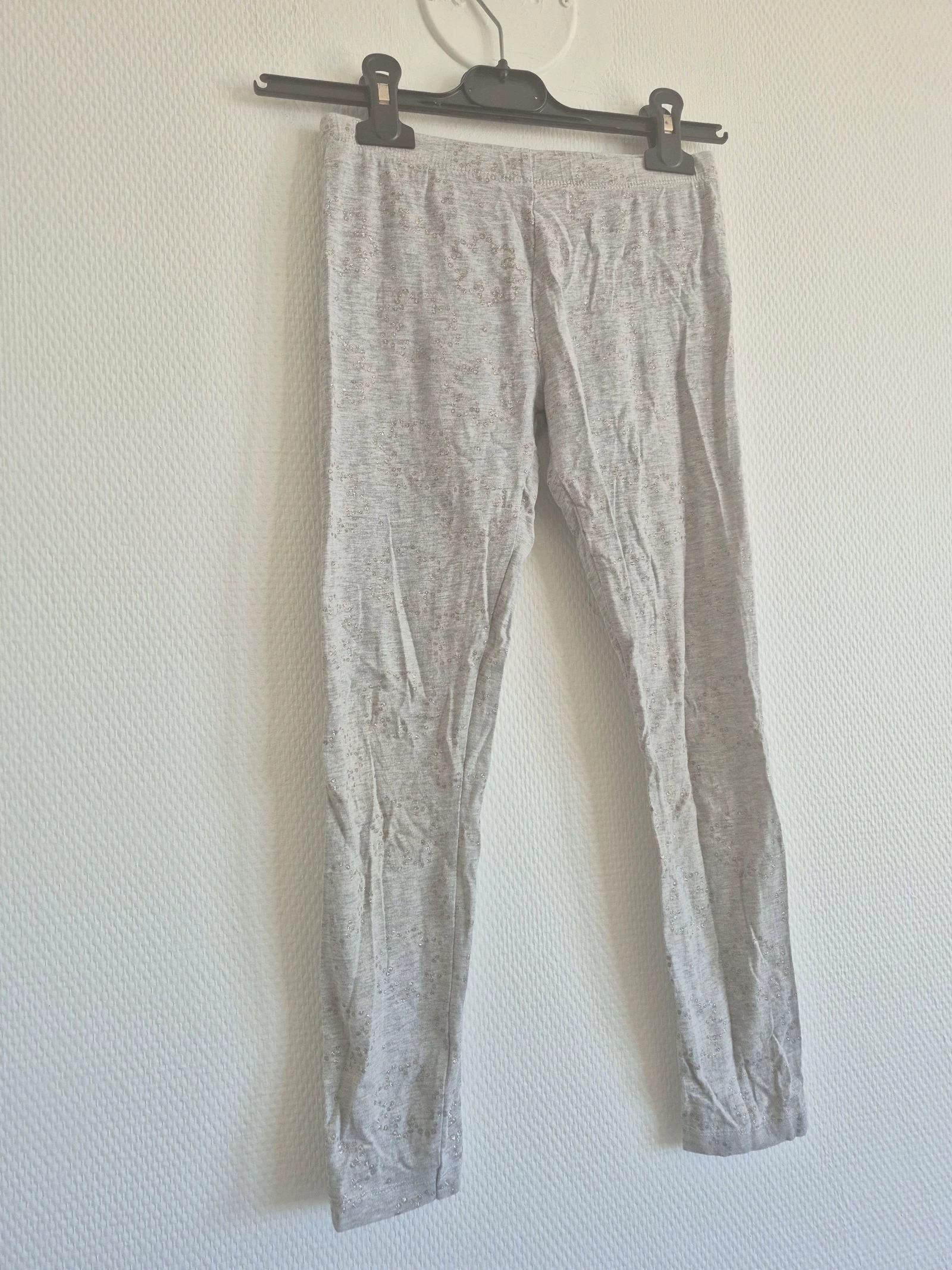 Legging Tissia – Taille 10 ans – Gris pailleté – photo 2